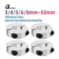 SCSP Clamp Collar Double Split 3mm~100mm Shaft Collar Aluminum Alloy With Screws