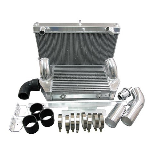 Intercooler Radiator 26x17x6.5 V-Mount kit For 92-02 RX7 FD Turbo