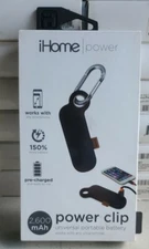 iHome 2,600 mAh power clip - Black - IH-CT4010B - LOT OF 2