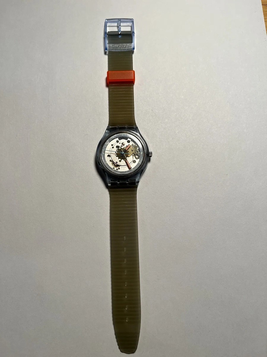 アンティーク Swatch 初代オートマブルーマチック SAN100 1991 1991 Swatch Watch Automatic SAN100 Blue Matic Excellent Cond