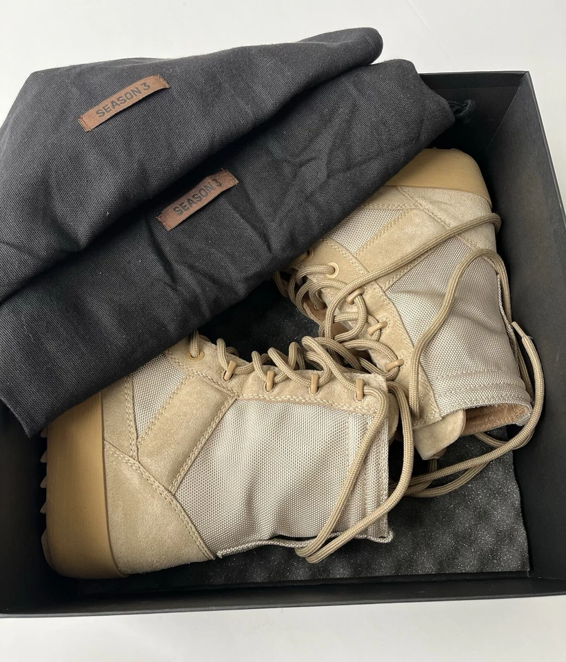 Yeezy сезон 3 военного рок нейлона толщиной замши ботинки коробка обуви чехлы размер 38 8 - Изображение 2 из 4