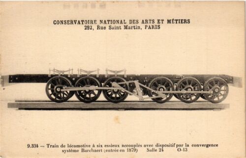 CPA PARIS (3e) Cnam - Train de locomotive á 6 essieux accouplés (215134) - Bild 1 von 1
