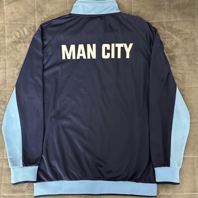 Manchester City Official Track Jacket Full Zip Warmup Windbreaker