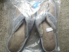 ISOTONER WOMENS STORMY GREY SLIPPERS