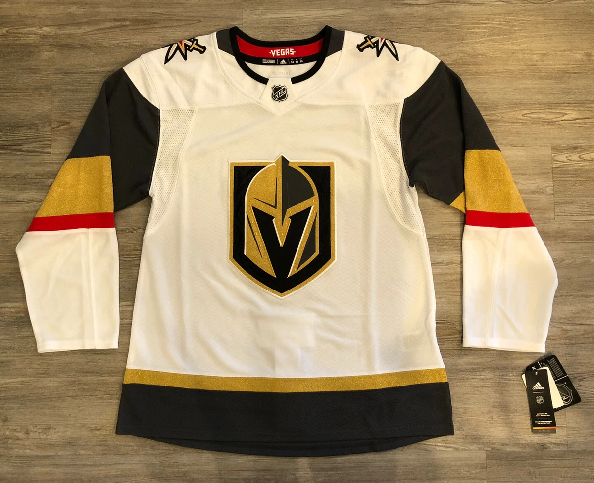 Adidas Climalite NHL Las Vegas Golden Knights Authentic Away White Jersey  Sz 46