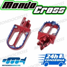 Pedane poggiapiedi MXM Rosso HONDA CR 250 2002 (02)