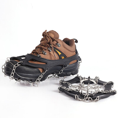 Ice Cleats Over Shoe Boots Anti Slip Traction 19 Studs Crampons Slip-on Stretch