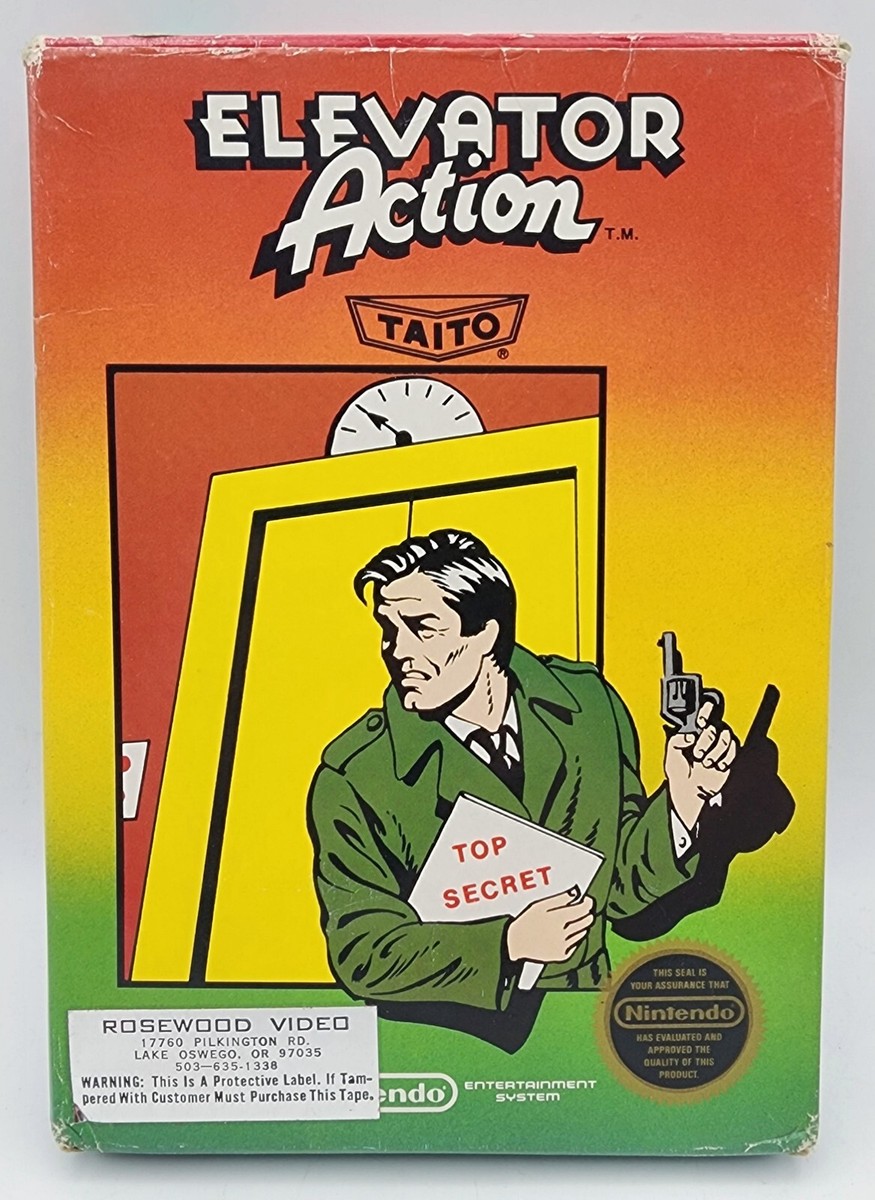 Jeu Vidéo Elevator Action Cassette Amstrad CPC - Version Complète 1986, Bon état