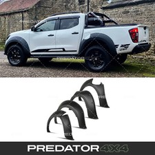 65mm MATTE BLACK WIDE WHEEL ARCH KIT FOR NISSAN NAVARA D23 NP300 14-20 ADBLUE