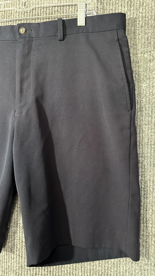 Pantalones Cortos de Golf Bobby Jones Para Hombres 38 Negro Tela Nanotex Resiste Derrames Atletismo Foto 3 de 4