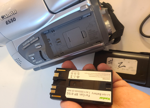 Canon ES50 ES50A 8mm Video8 Camcorder Camera Video Transfer Bundle Tested Works - Picture 3 of 9