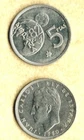 SPAIN 2 coins a 5 PESETAS 1980 W.M.  World Cup