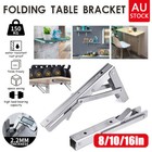 <!--F#f_0-->2x Stainless Steel Folding Table Bracket Shelf Bench 150kg Load Heavy Duty 8-16
