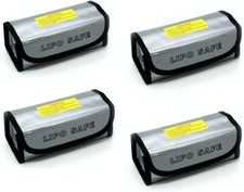 4 pcs LiPo Fireproof Explosion Proof Safety Bag for Battery and Storage