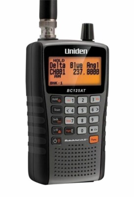 UNIDEN BEARCAT BC125AT 500-CHANNEL HANDHELD POLICE RADIO SCANNER w/ALPHA TAGGING