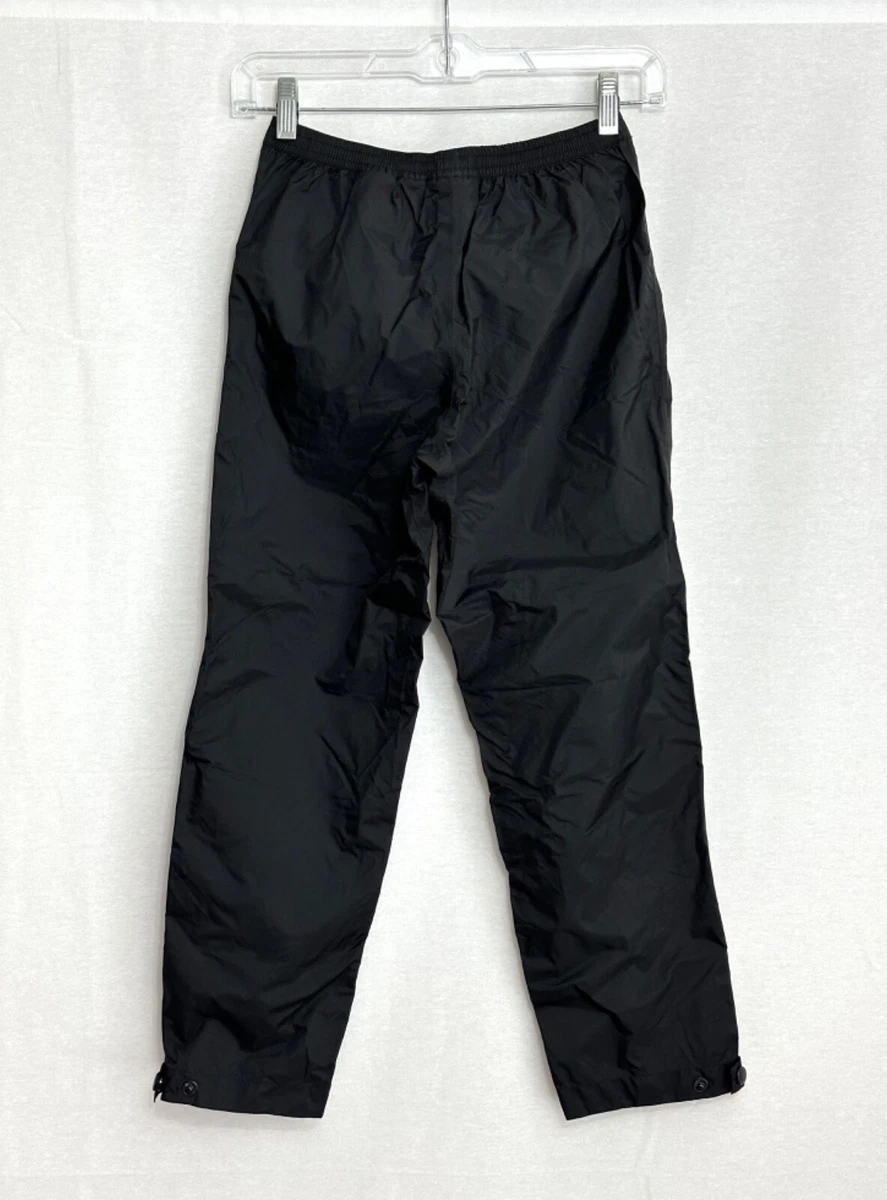 Marmot PreCip Eco Pants Boys M Black Elastic Waist Pockets