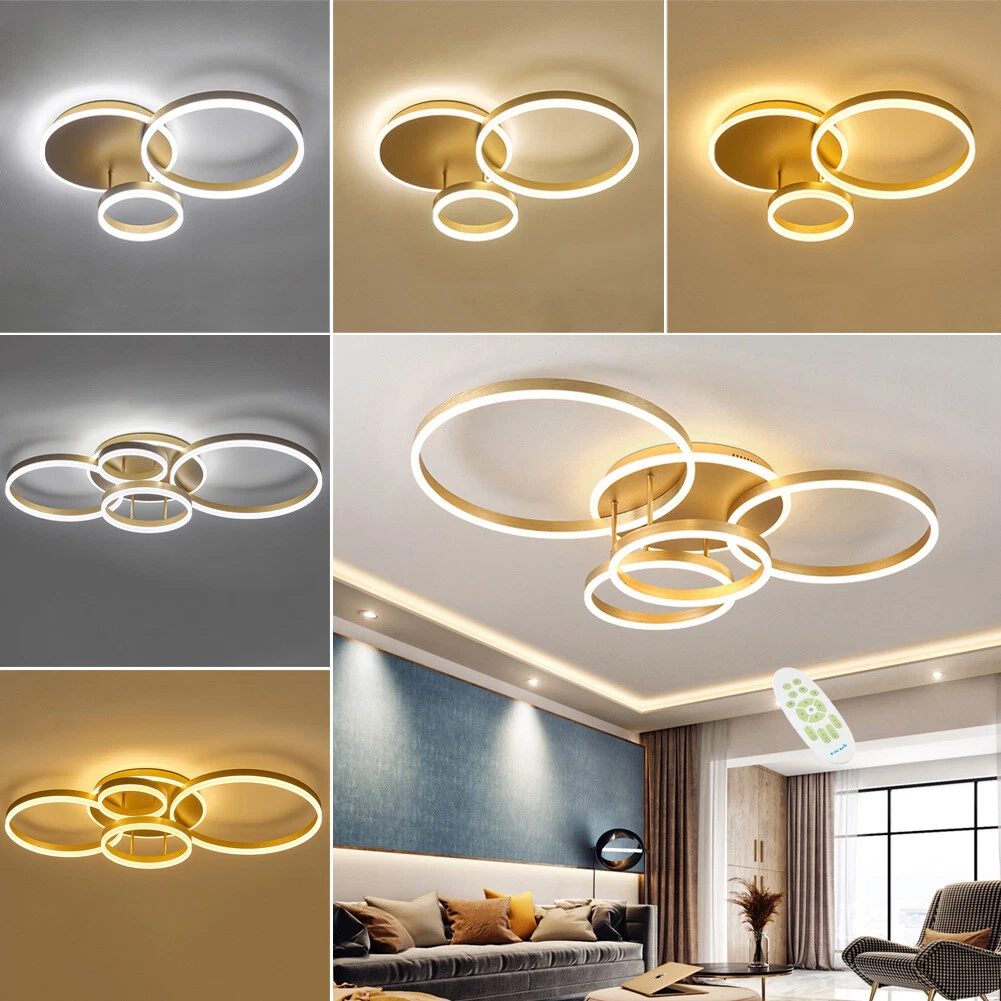 Modern Lamp 3 5 Circle Rings Led