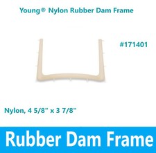 Dental Dam Frame Nylon, Radiolucent, Rubber Dam Frame, 11 Tines, 4 5/8" X 3 7/8"