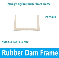 Dental Dam Frame Nylon, Radiolucent, Rubber Dam Frame, 11 Tines, 4 5/8" X 3 7/8"