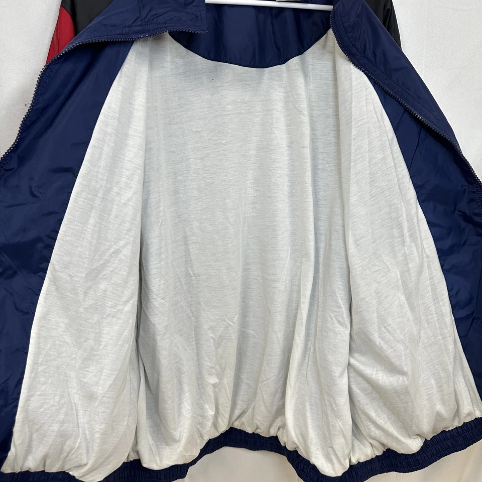 Винтажный 90-х Nike ветровка большой свуш куртка многоцветный ColorBlock размер большой - Изображение 4 из 4