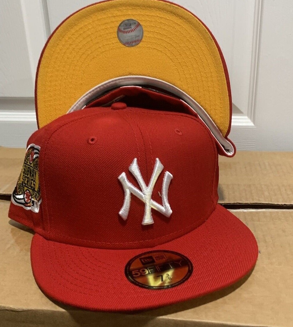 NEW ERA 59Fifty Fitted Hat CAP NEW YORK YANKEES RED HAT