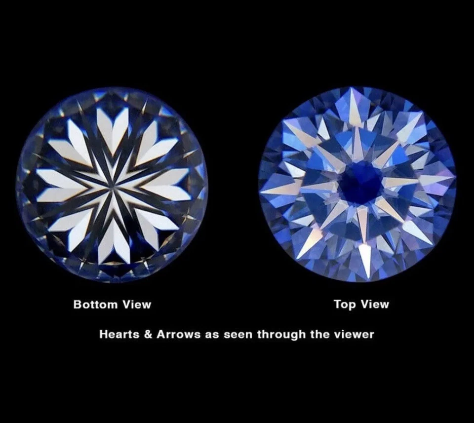 Aretes solitarios 8,00 quilates TW creados en laboratorio corte redondo VVS1/D tornillo trasero 9 mm Foto 2 de 4