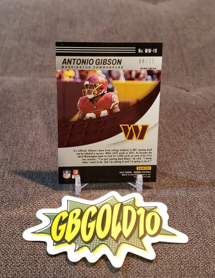 2022 Mosaic Will to Win Blue Flourecent /15 Comanders WW-19 - Image 2 of 3