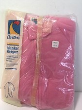 Carters Pink Pajama Blanket Sleeper Sleepwear Size 5 Vintage NOS