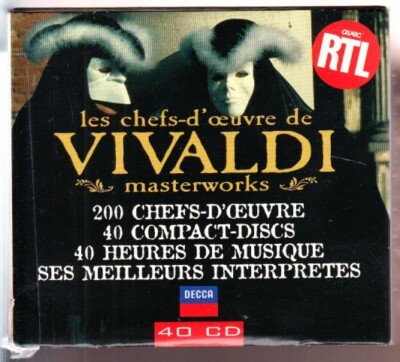 Masterworks: Les chefs-d'oeuvre de Vivaldi 40 CD Music Box Set
