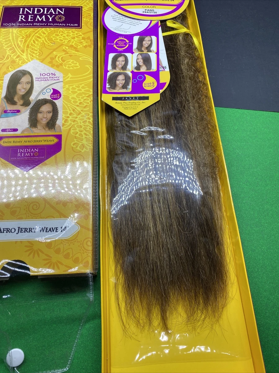 Janet Collection INDIAN REMI WET WAVY HUMAN AFRO JERRY WEAVE 14