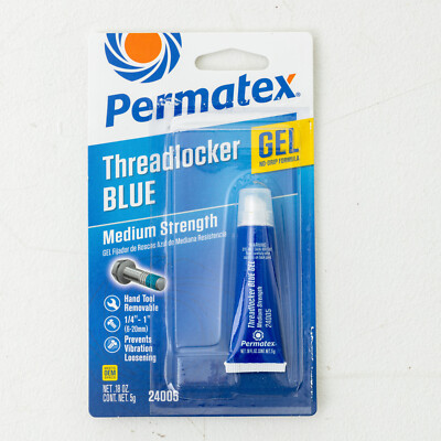 Permatex Mittelstarker Schraubensicherungskleber Blaues Gel, 5 G 24005
