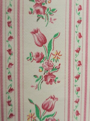 VTG Harris BluPrint Quality Ticking Feather Down Filled 12x14 PILLOW Pink Floral