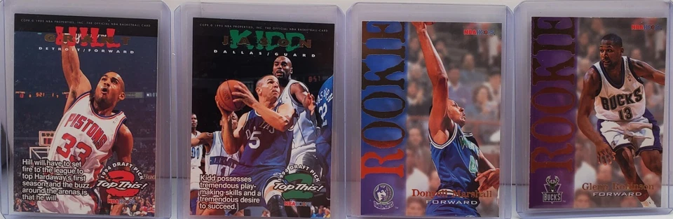 1994-95 Skybox NBA Hoops Basketball Series 2 set 301-450 HILL KIDD RC’S — 第 2/4 张图片