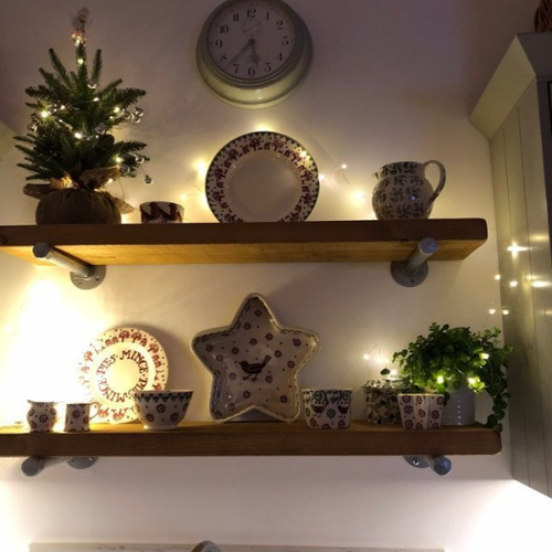 14cm X 4.4cm Reclaimed Scaffold Board Shelves | Reclaimed Timber Style - Picture 5 of 7