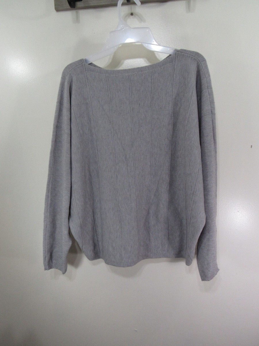 Vila Milano Sweater Size XL Gray Pull Over Long Sleeve - Main Image
