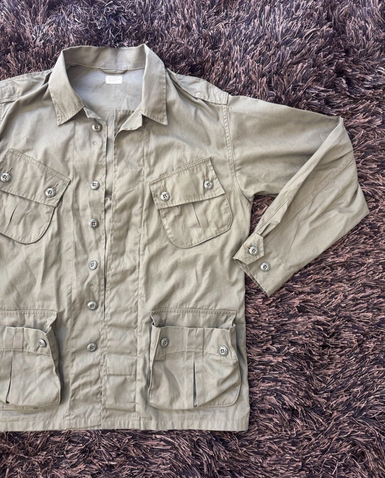 Buzz Rickson тропическая куртка мужчин США L войны во Вьетнаме джунглей усталость куртка BR12247 - Изображение 3 из 4