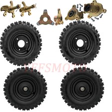2/4pcs 4.10-6 Front Rear Tire Wheel Rim Assembly for Go Kart Scooter 4 Wheeler