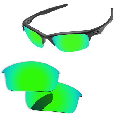 Lenslog Green Mirror Polarized Replacement Lenses For-Oakley Bottle Rocket