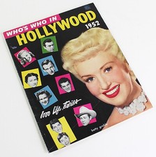 WHO'S WHO IN HOLLYWOOD 1952 Edition Dell Annual Betty Grable Cover