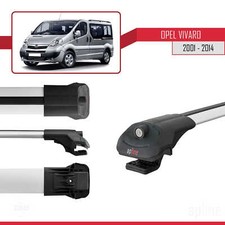Barres De Toit Pour Opel Vivaro A L1/SWB (2001-2014) - Argent Mat, Charge 75kg