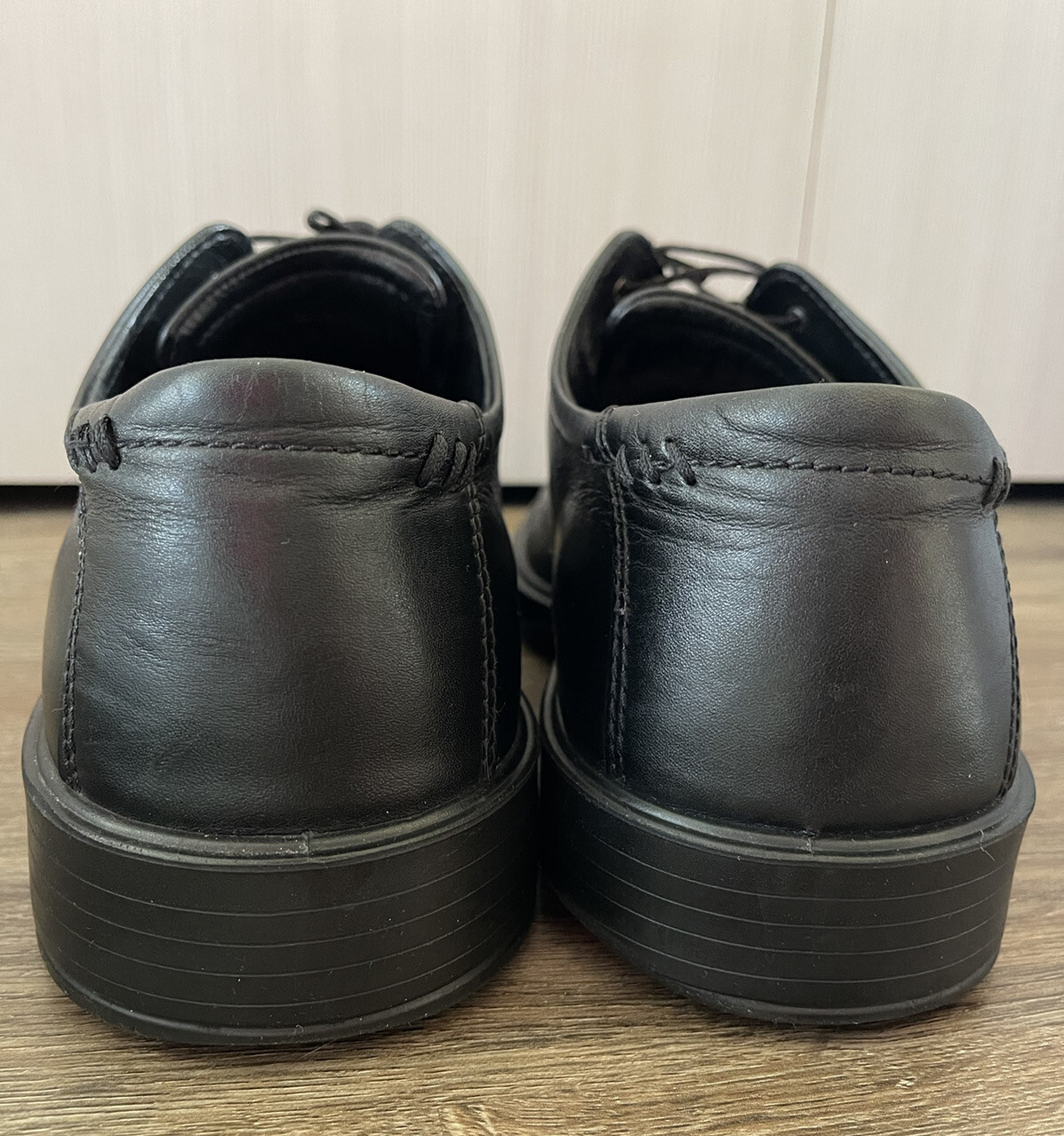 SAOLA Scarpe eleganti Oxford stringate Ecco 49514 da uomo in pelle nera tinta unita taglia 45 US 11 5