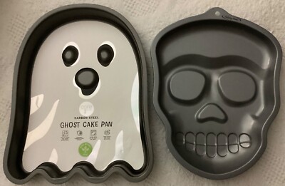 2 Core Kitchen Cake Pans Halloween Ghost Skull Baking Carbon Steel Quality New