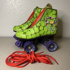 VTG 1990 Roller Skates TMNT Teenage Mutant Ninja Turtles Mirage Studios Size 13J