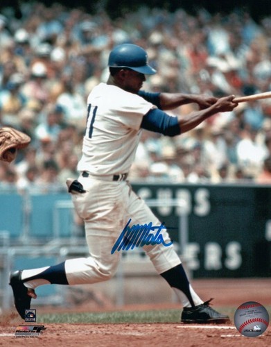 Manny Mota Signed Autographed 8X10 Photo Dodgers Home Swing Low Sig w/COA