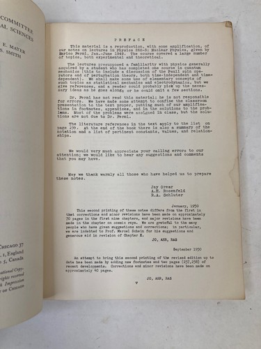 Nuclear Physics by Enrico Fermi University of Chicago Revised Ed 1958 - Picture 5 of 7