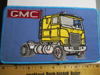 GMC Patch Cab Rig Semi 18 Wheeler Vintage NOS Original 70's (Stain 1 )