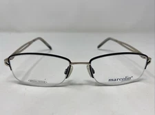 Marcolin MA7294 Col.002 51-17-135 Black/Gold Half Rim Eyeglasses Frame &Q05