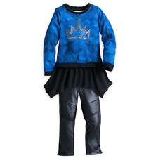Disney Store Descendants Leggings Set for Kids Costume Evie Uma Mal Outfit Set