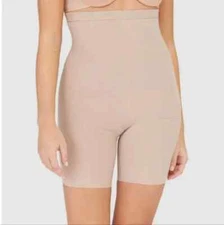 ASSETS by SPANX High-Waist Mid-Thigh Shaping Shorts NWT 2