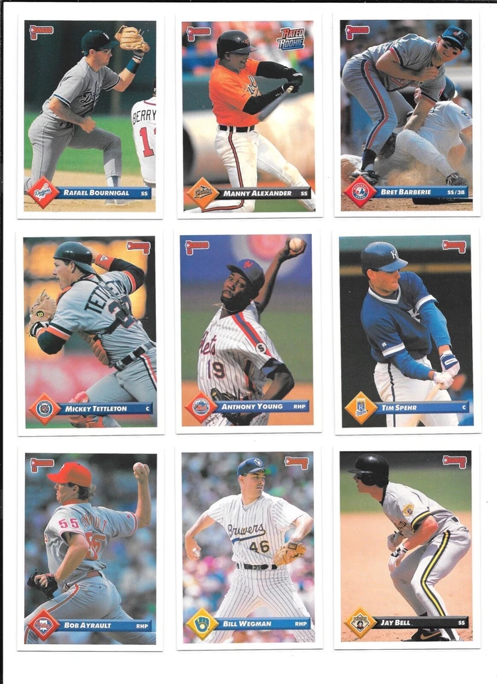 1993 Donruss Baseball Trading Cards / Choose #s 1 - 200 / FREE SHIPPING / mb46 - Image 2 of 4